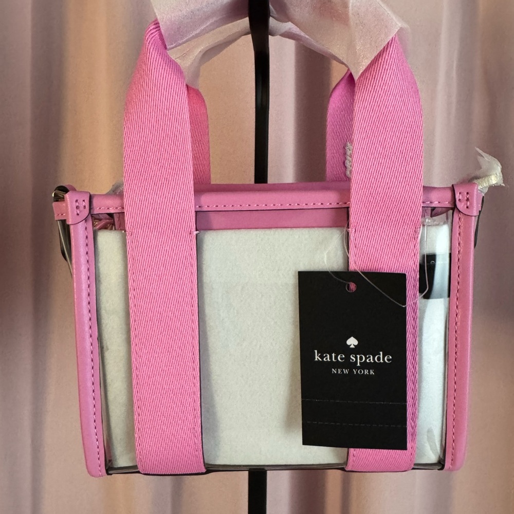 kate spade Pink Clear Mini Tote Bag KL063 - Picture 7 of 9